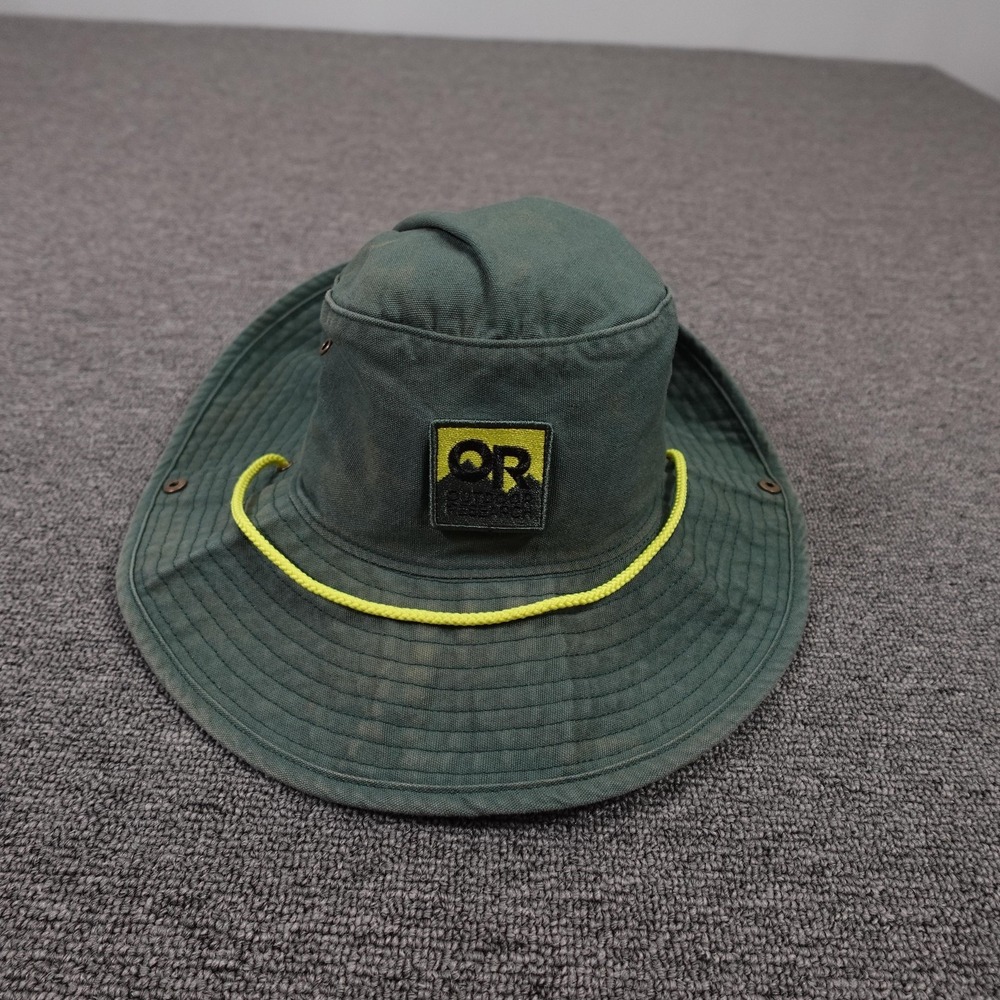 Outdoor Research Hat Boonie Fitted Mens Medium Green Wide Brim Outdoor Rope
